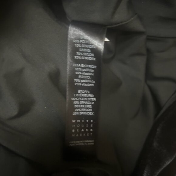 NWT White House Black Market Velvet Pencil Comfort Stretch Skirt - Picture 11 of 11